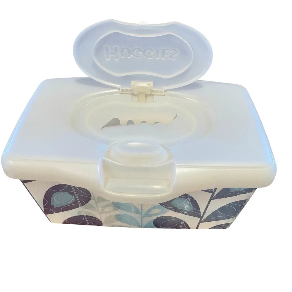Huggies Baby Wipes Container EMPTY Wipe‎ Case Holder Blue & Purple